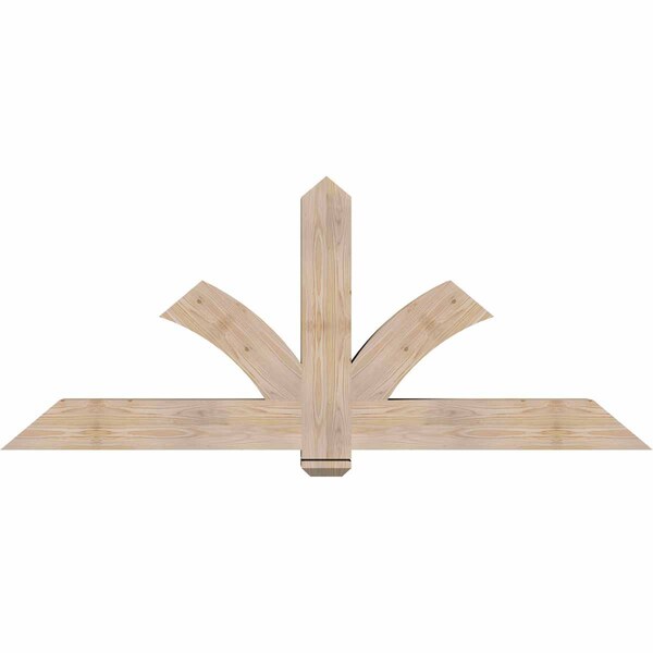 Ekena Millwork Redmond Smooth Timber Gable Bracket, Douglas Fir, 72"W x 30"H x 5 1/2"D x 5 1/2"F, 10/12 Pitch GBW072X30X0606RED00SDF - main